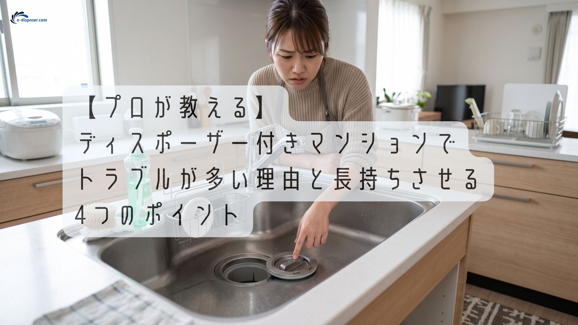 【プロが教える】ディスポーザーのトラブル原因と長持ちさせる3つのポイント